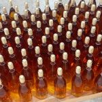 Photoshoot during Moossah Amber bottling process.