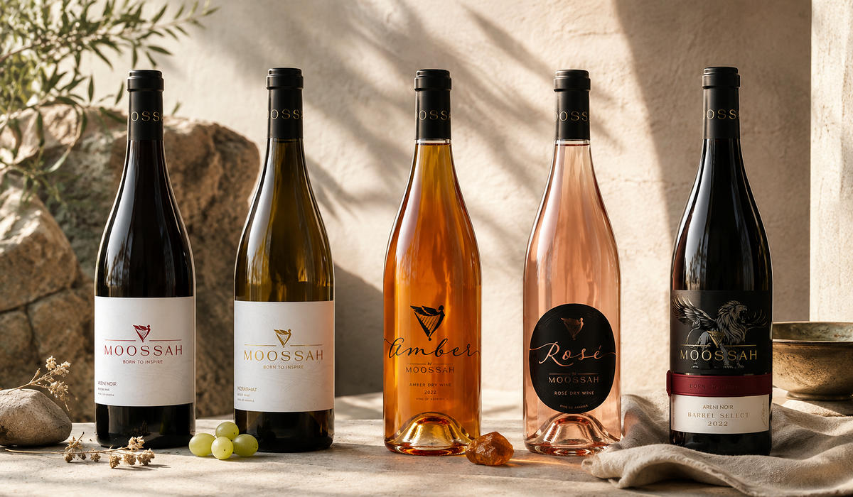 All five Moossah bottles together